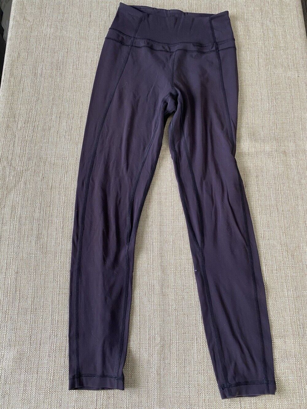 LULULEMON In Movement 7/8 Tight *Everlux 25" dark purple/Gray 4